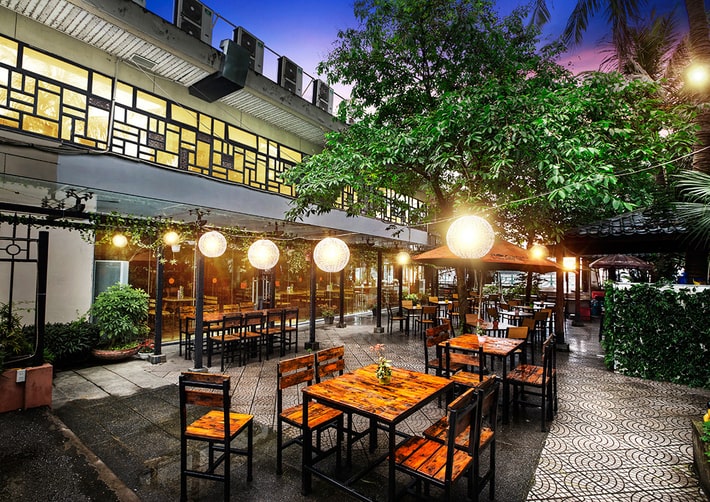 nhà hàng không gian đẹp Hà Nội